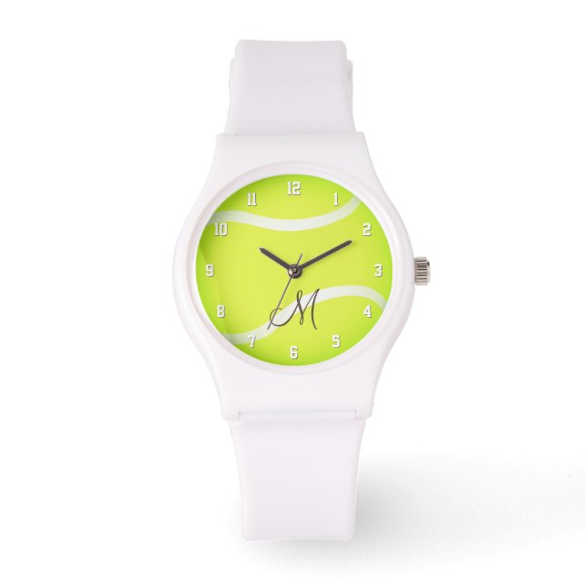 Reloj De Pulsera chicas de tenis monogramados (Anverso)
