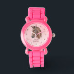 Reloj De Pulsera Chicas del pony de retrato de caballo vigilan a lo<br><div class="desc">Retrato de caballo vaquera ecuestre nombre personalizado niños reloj,  amantes de caballos regalo,  regalo para chicas</div>