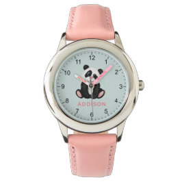 Reloj De Pulsera Chicas educados y Minimalistas Panda Bear Kids
