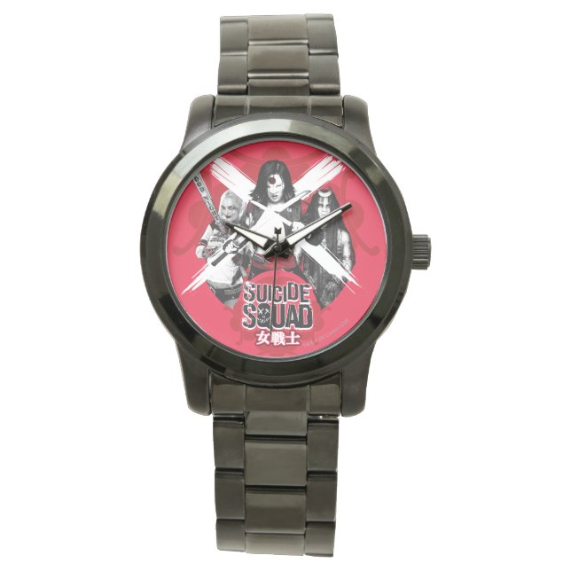 Reloj De Pulsera Chicas "guerrero femenino " del pelotón del (Anverso)