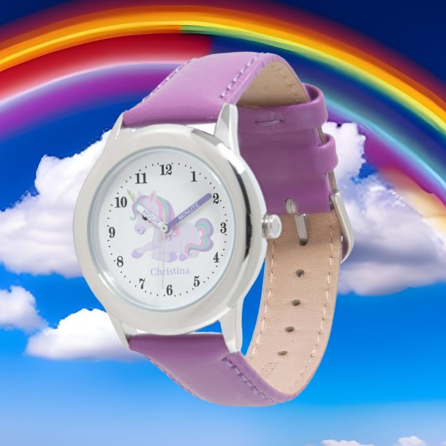 Reloj De Pulsera chicas lindos agregar nombre unicorn fantasía Watc (Subido por el creador)