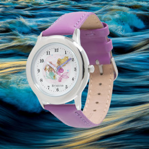 Reloj De Pulsera chicas lindos amantes de la sirena añaden nombre 