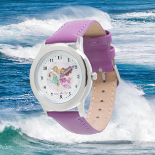 Reloj De Pulsera chicas lindos amantes de la sirena añaden nombre W