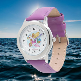 Reloj De Pulsera chicas lindos amantes de la sirena añaden nombre W
