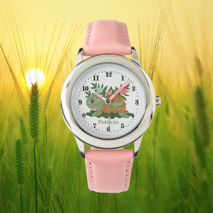 Reloj De Pulsera chicas lindos amantes de las tortugas añaden nombr