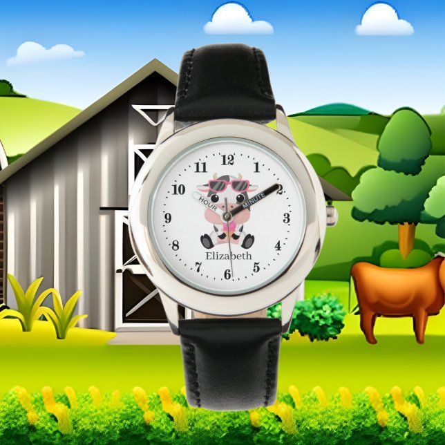 Reloj De Pulsera chicas lindos amantes de las vacas heladas añaden  (Subido por el creador)
