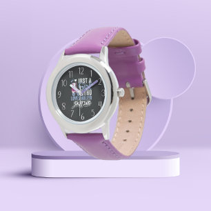 Reloj De Pulsera chicas lindos amantes del patinaje sobre ruedas ar