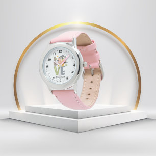 Reloj De Pulsera chicas lindos amantes del pingüino añaden nombre