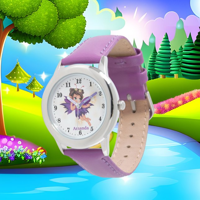 Reloj De Pulsera chicas lindos fantasía hada agregar nombre Watch (Subido por el creador)