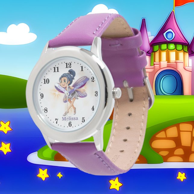 Reloj De Pulsera chicas lindos fantasía hada agregar nombre Watch (Subido por el creador)