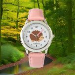 Reloj De Pulsera chicas lindos hedgehog añadir nombre<br><div class="desc">chicas lindos hedgehog añadir nombre Watch</div>