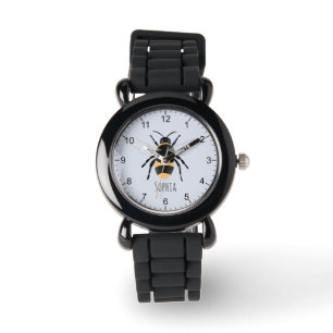 Reloj De Pulsera Chicas niños de abejas con bumblebee de corte mod