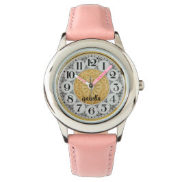 Reloj De Pulsera Chicas personalizados Nombre Purpurina Correa Niño