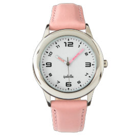 Reloj De Pulsera Chicas personalizados Nombre Purpurina Correa Niño