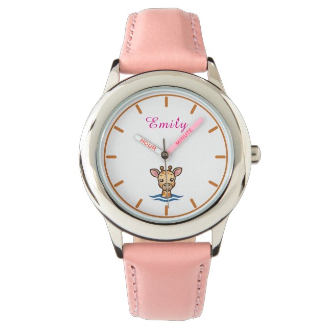 Reloj De Pulsera Chicas se burlan de los niños rosados (Anverso)