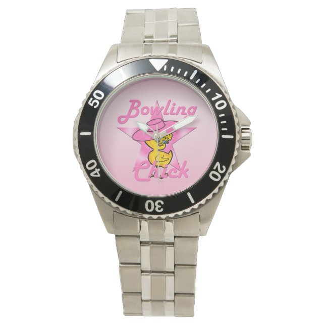 Reloj De Pulsera Chick de boliche #8 (Anverso)