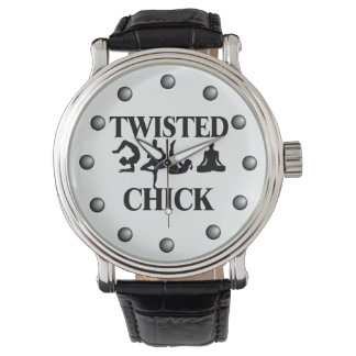 Reloj De Pulsera Chick de yoga torcido