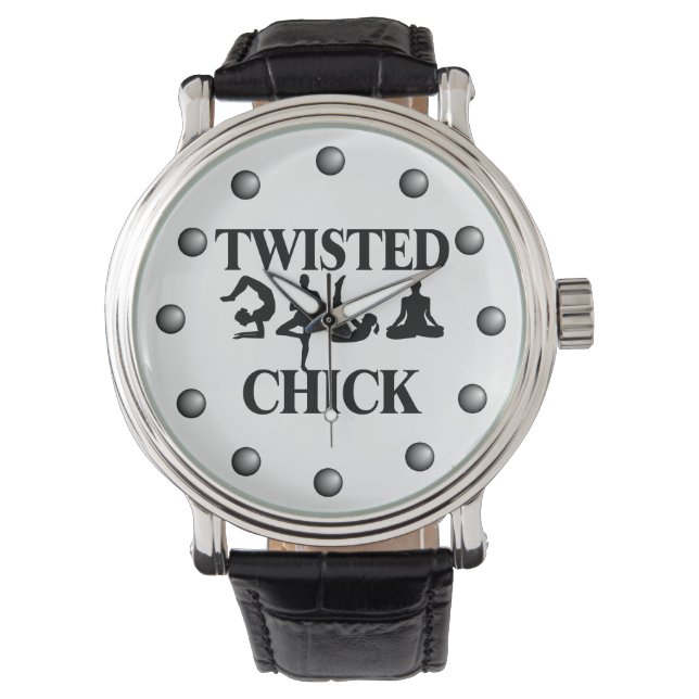Reloj De Pulsera Chick de yoga torcido (Anverso)