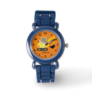 Reloj De Pulsera chicos geniales construcción digger camión añadir 
