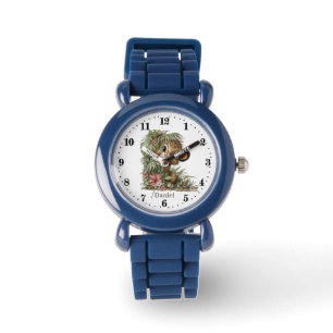 Reloj De Pulsera Chicos geniales león unisex agregar nombre 