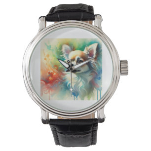 Reloj De Pulsera Chihuahua Dog Watercolor 200724AREF101 - Watercolo