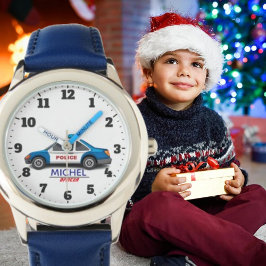 Reloj De Pulsera Child police surveillance add name 