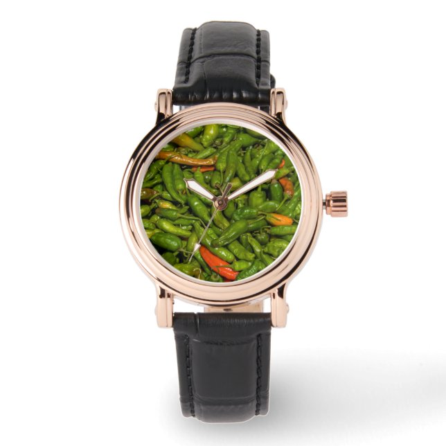 Reloj De Pulsera Chiles a la venta en el mercado (Anverso)