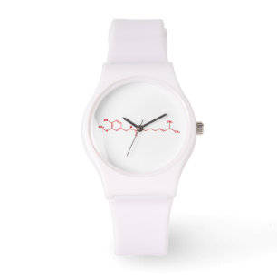 Reloj De Pulsera Chili Capsaicin Fórmula Química Molecular