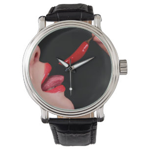 Reloj De Pulsera Chili pepper lips