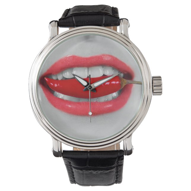 Reloj De Pulsera Chili pepper lips (Anverso)