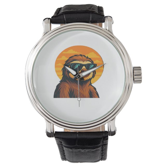 Reloj De Pulsera Chill Slots con gafas de sol - Vibes de sol retro  (Anverso)