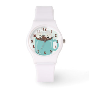 Reloj De Pulsera Chocolate Caliente Lindo