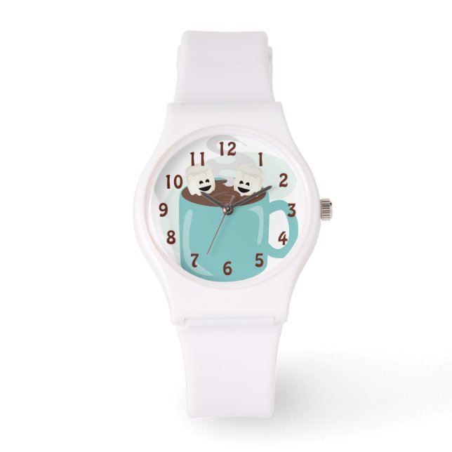 Reloj De Pulsera Chocolate Caliente Lindo (Anverso)