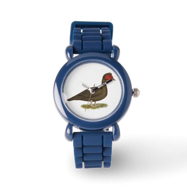 Reloj De Pulsera Chocolate Muscovy Drake (Anverso)
