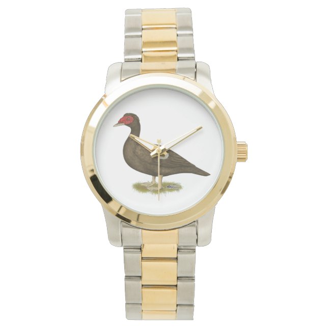 Reloj De Pulsera Chocolate Muscovy Duck (Anverso)