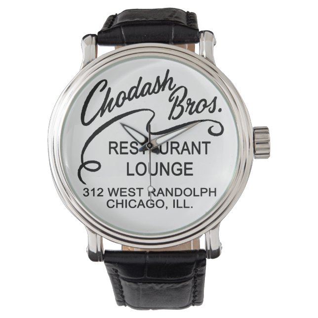 Reloj De Pulsera Chodash Bros. Restaurante, Chicago, Illinois (Anverso)