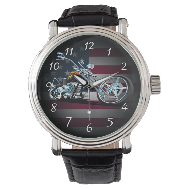 Reloj De Pulsera Chopper americano clásico (Anverso)
