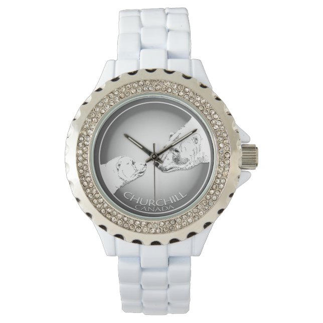 Reloj De Pulsera Churchill Polar Bear Watch de recuerdo para escrib (Anverso)