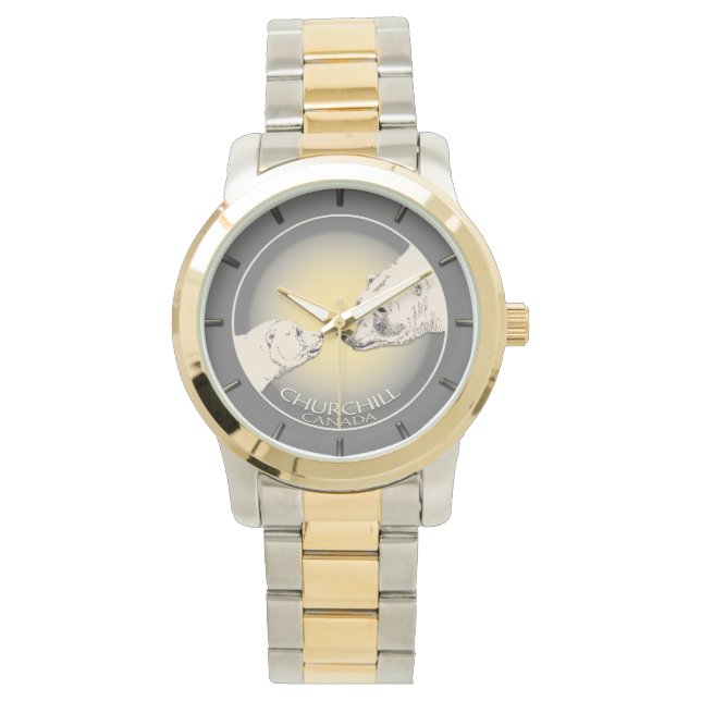 Reloj De Pulsera Churchill Polar Bear Watch de recuerdo para escrib (Anverso)