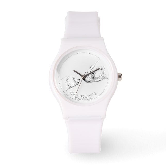 Reloj De Pulsera Churchill Polar Bear Watch de recuerdo para escrib (Anverso)