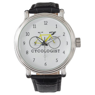 Reloj De Pulsera Ciclista Bicicleta Amarilla