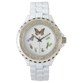 Reloj De Pulsera Ciclo de vida de la mariposa monarca