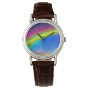 Reloj De Pulsera Cielo brillante de arco iris