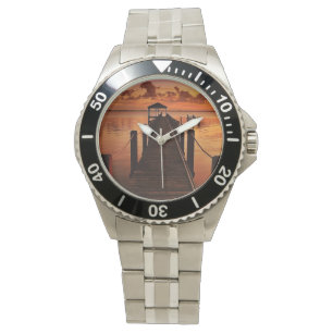 Reloj De Pulsera Cielo de la puesta del sol