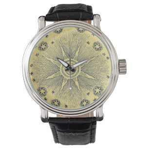 Reloj De Pulsera Cielo Nocturno Antiguo Estrellas Sol Zodiaco Medie