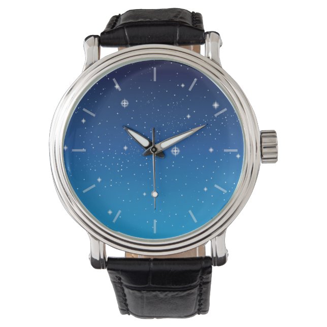 Reloj De Pulsera Cielo Starry azul profundo (Anverso)