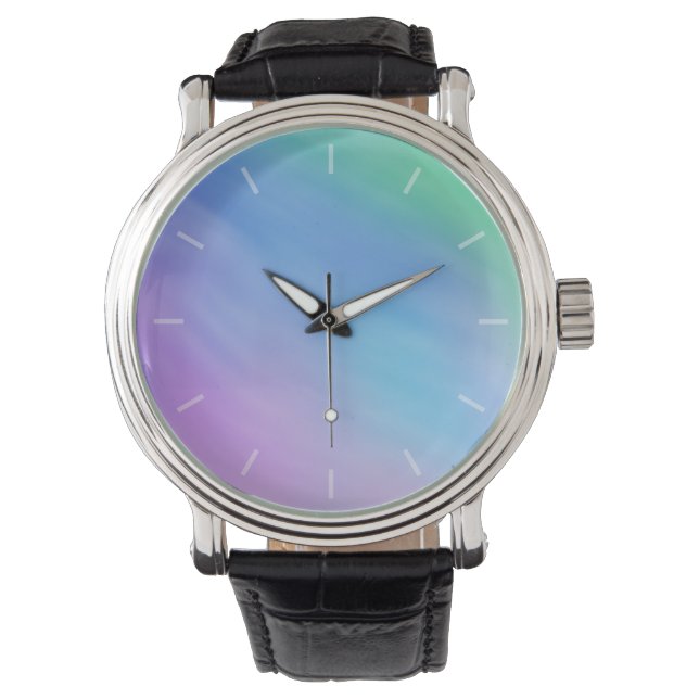 Reloj De Pulsera Cielo suave color arcoiris (Anverso)
