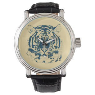 Reloj De Pulsera Cierre de la cara del tigre 8