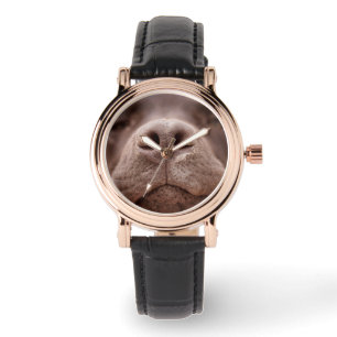 Reloj De Pulsera Cierre de la nariz de chocolate