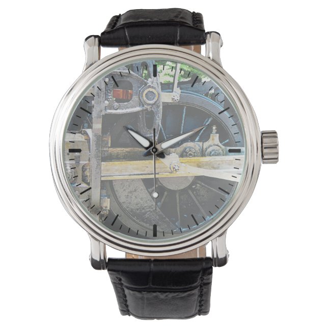 Reloj De Pulsera Cierre de la rueda del tren (Anverso)